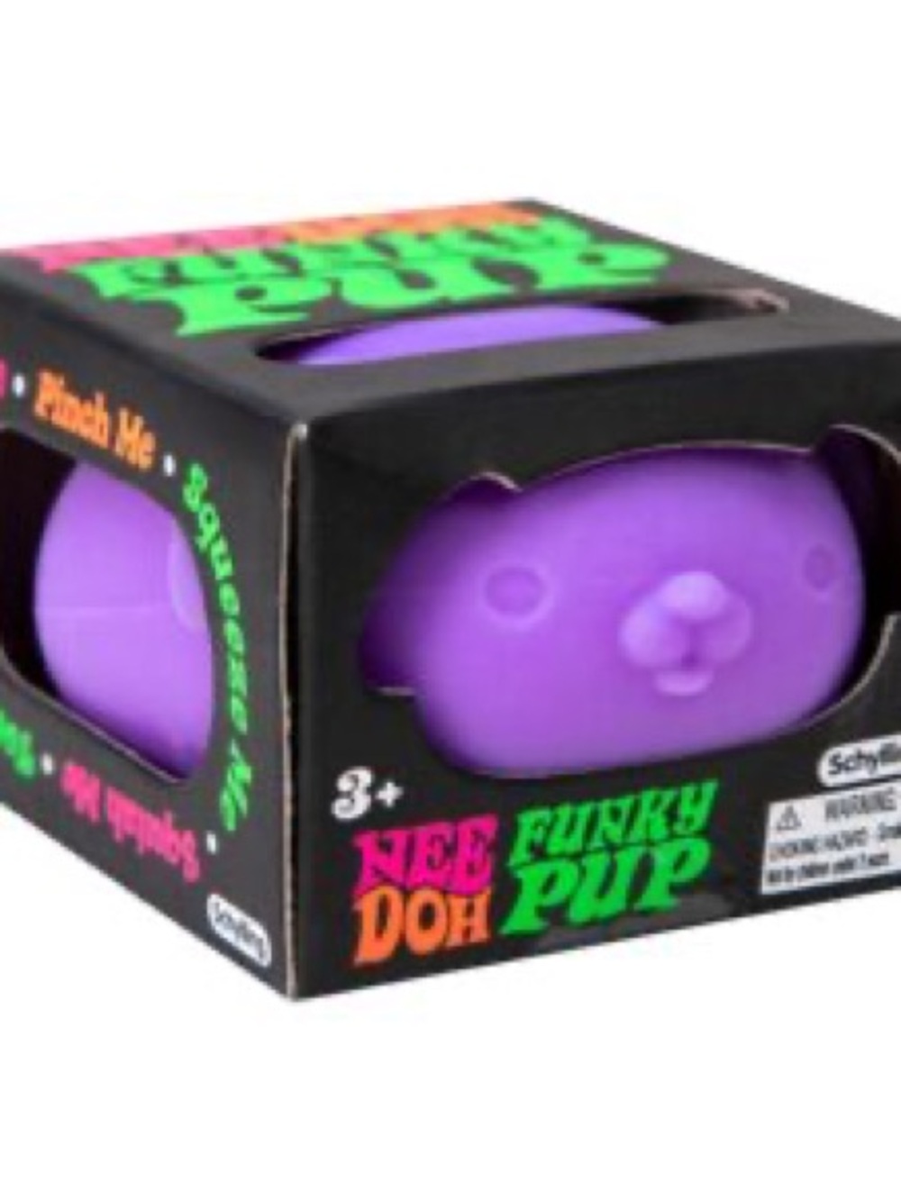 NeeDoh Funky Pup Purple Dog Squishy Schylling Sensory Fidget Toy NIB 💜🐶